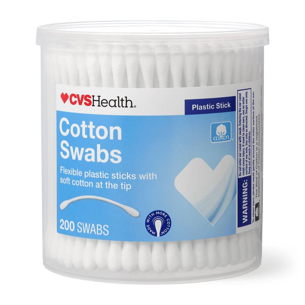 Cvs Health Cotton Swabs, 200 Ct