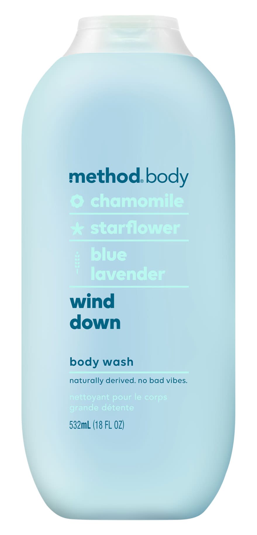 Method Wind Down Body Wash, Chamomile-Starflower-Blue Lavender (18 fl oz)
