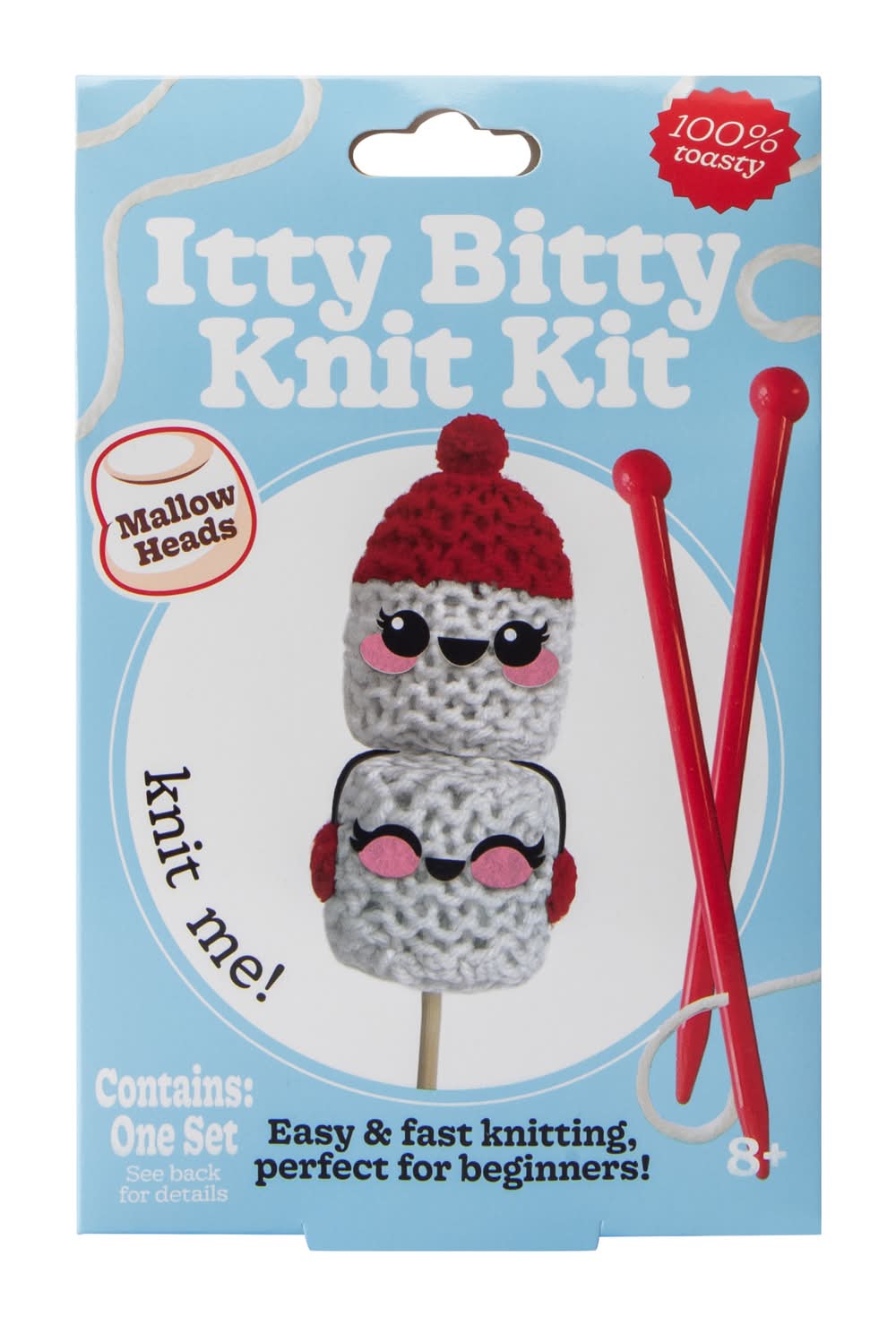 Itty Bitty Knit Kit Set Mallow Heads