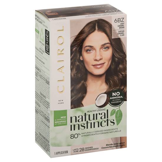 Clairol Natural Instincts Non-Permanent Hair Color (6bz light caramel brown)