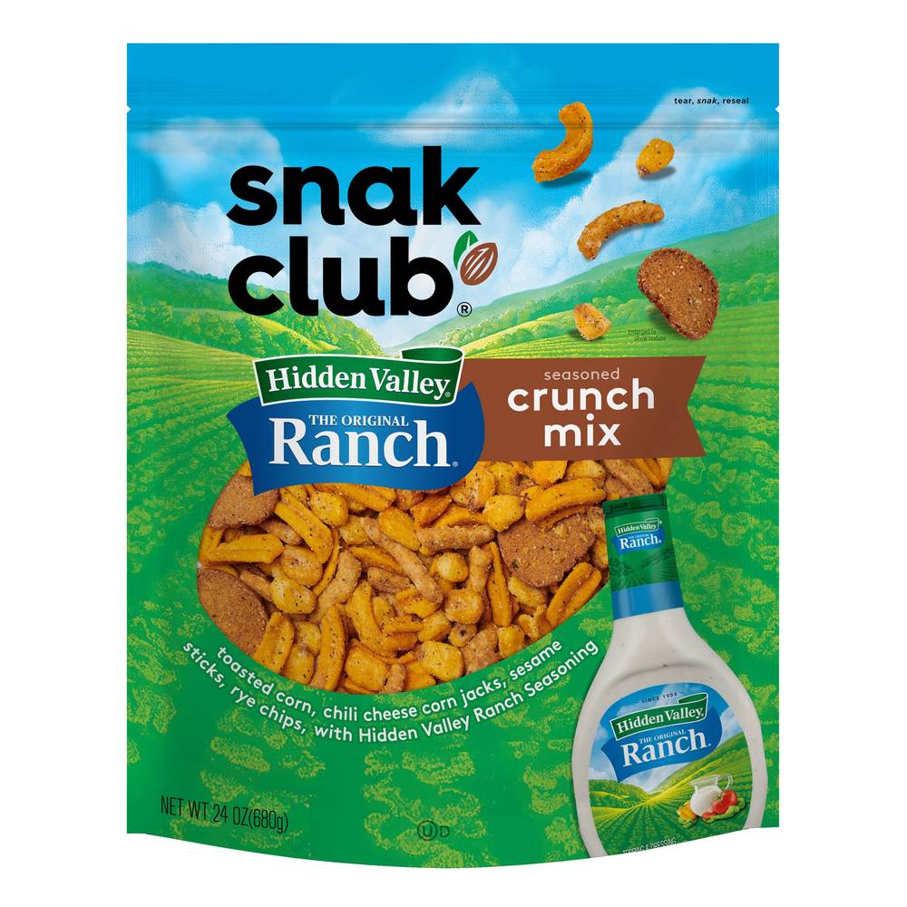 Snak Club Hidden Valley Ranch Seasoned Crunch Mix