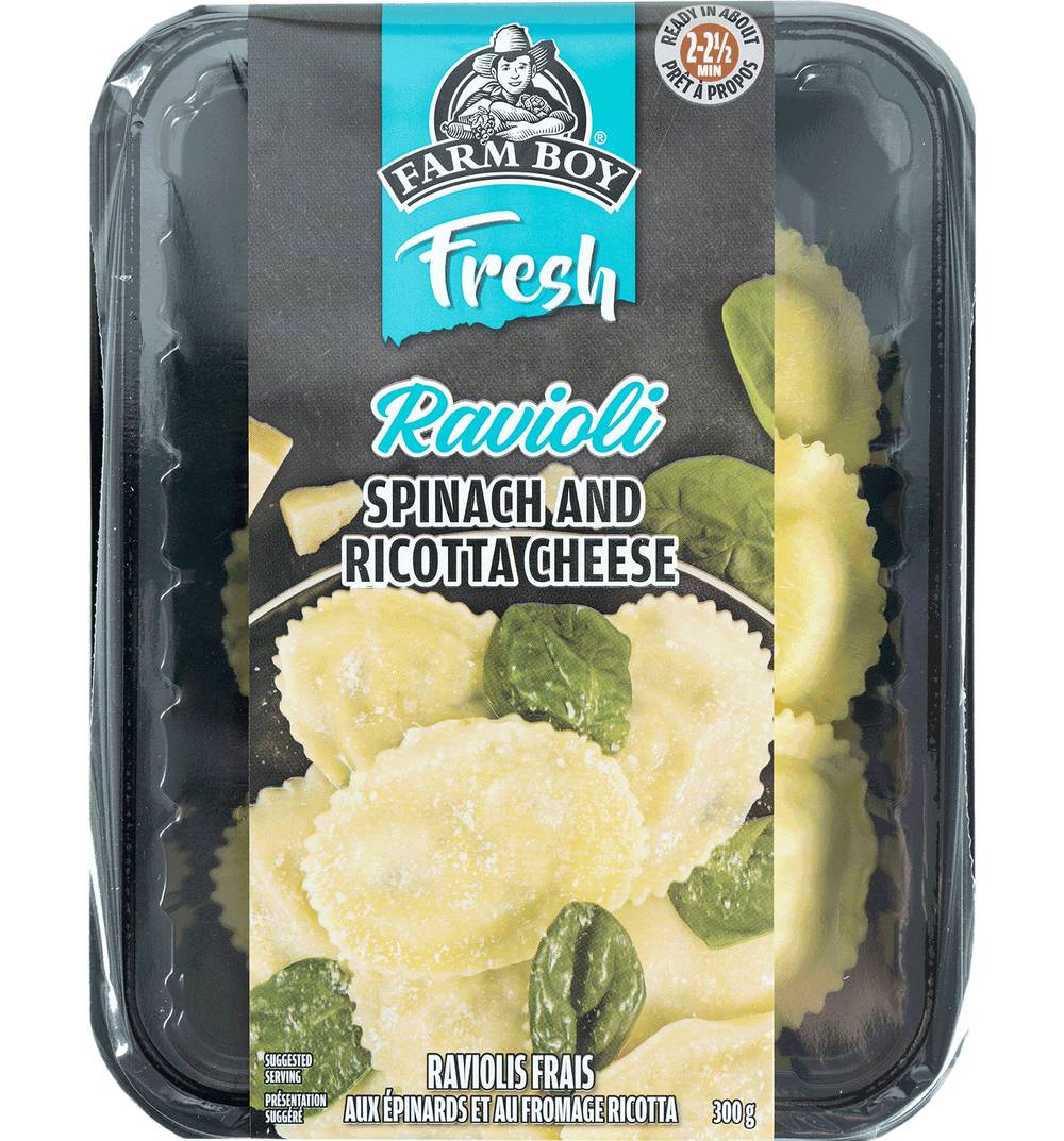 Farm Boy™ Fresh Ravioli Spinach & Ricotta (300 g)