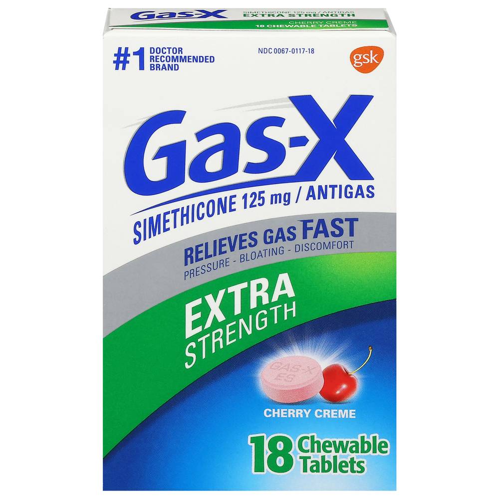 Gas-X Extra Strength Cherry Creme Antigas Tablets (18 ct)