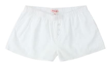 Juniors Eyelet Boxer Short Medium White