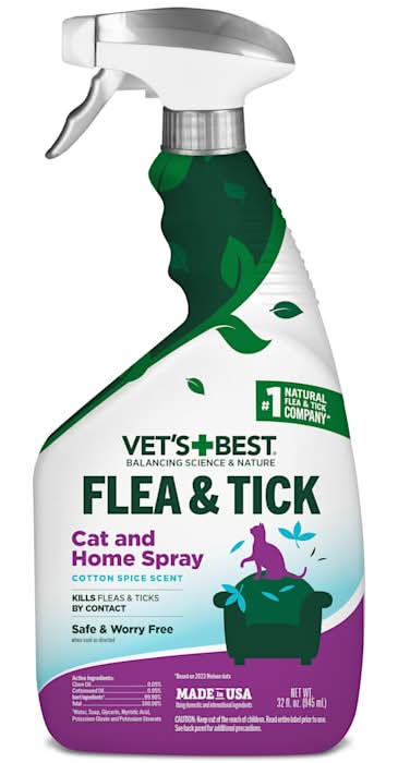 Vet's Best Flea & Tick Cat & Home Spray, 32 fl. oz.