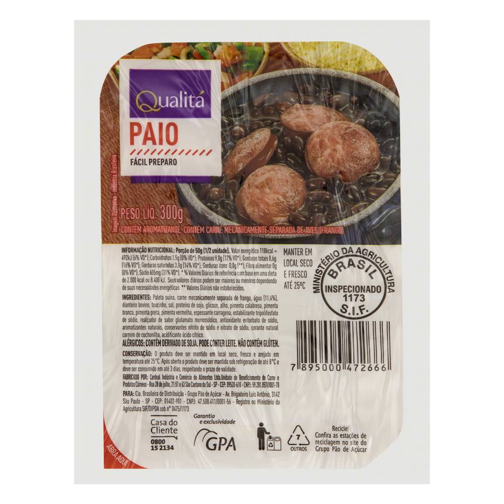 Qualitá · Linguiça paio (300 g)