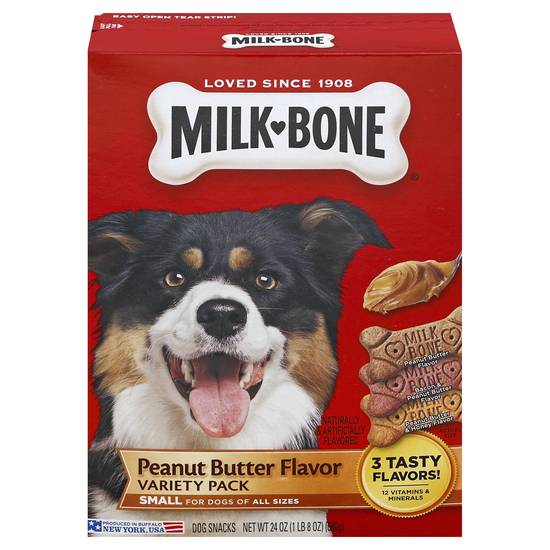 Milk-Bone Small Dog Treats Variety pack ( peanut butter)