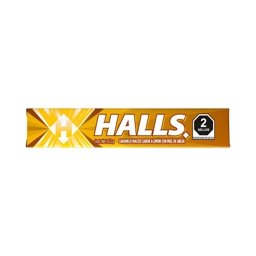 Halls · Caramelo macizo sabor limón con miel (25,2 g)