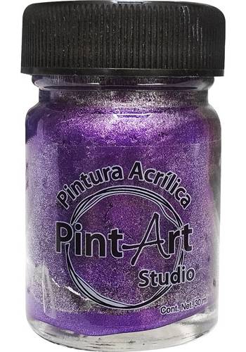 Pintart · Pintura acrílca metálica centelleante, morado (30 ml)