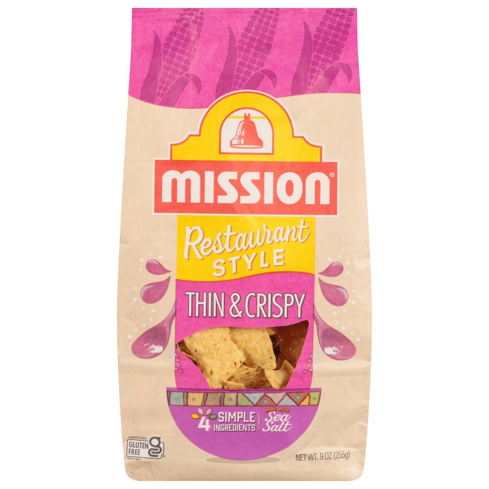 Mission Thin & Crispy Restaurant Style Tortilla Chips (9 oz)