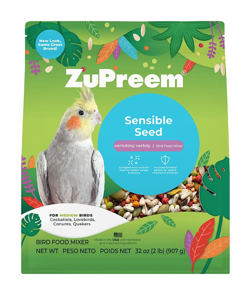 Zupreem® Sensible Seed Medium Bird Food Mixer - Seed Blend (Color: Assorted, Size: 2 Lb)
