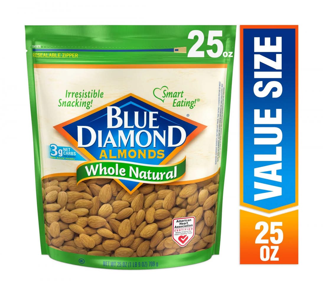 Blue Diamond Whole Natural Almonds (25 oz)