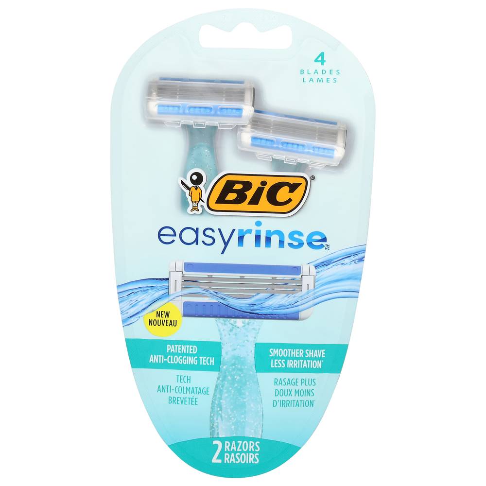 BiC Easyrinse 4 Blades Razors (1.98 oz)