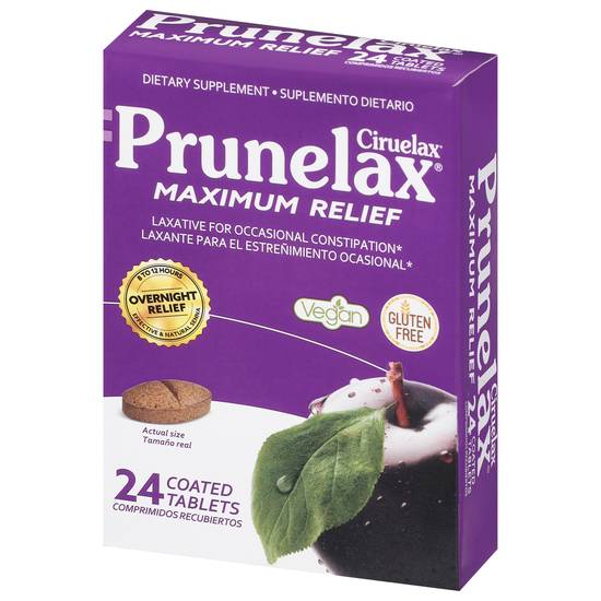 Prunelax Ciruelax Maximum Natural Laxative Tablets (24 ct)