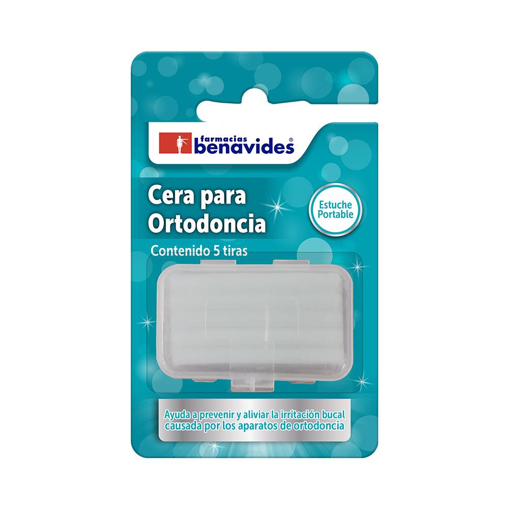 Farmacias benavides cera ortodoncia (5 piezas)