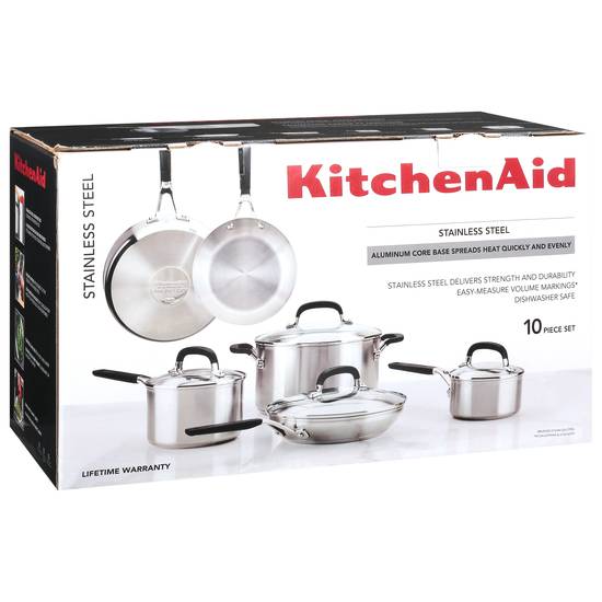 Kitchenaid Cookware Set (10 ct) (stainless steel), Delivery Near You
