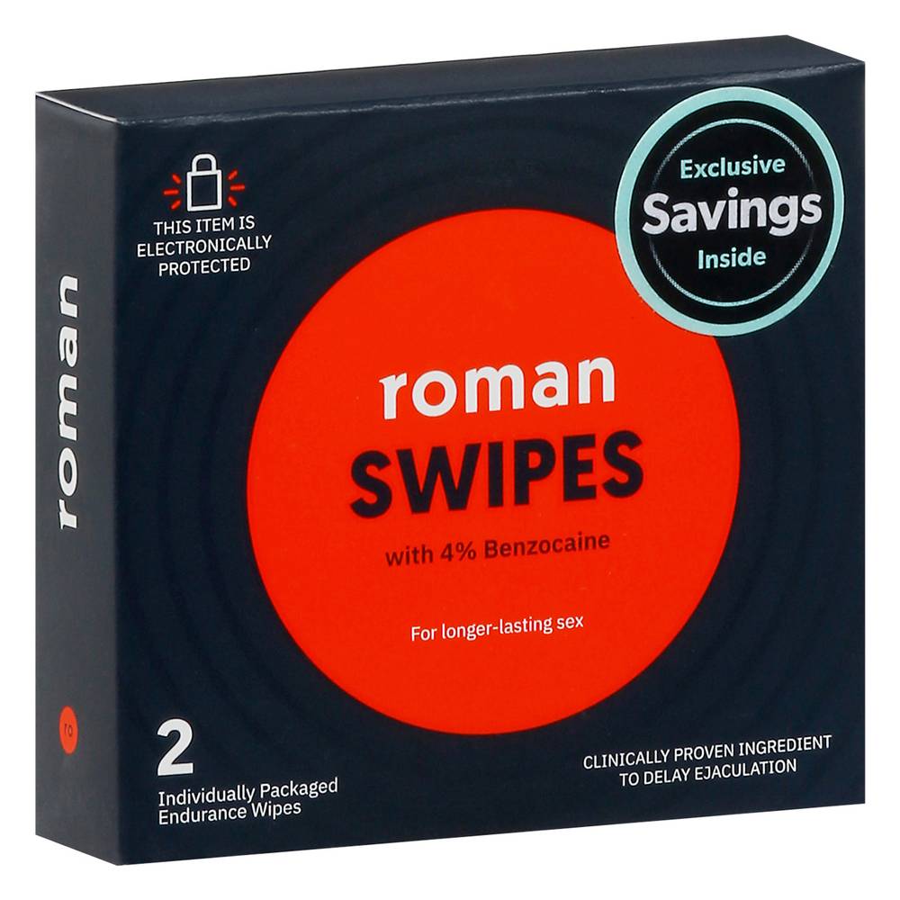 Roman Swipes Endurance Wipes (0.42 oz)