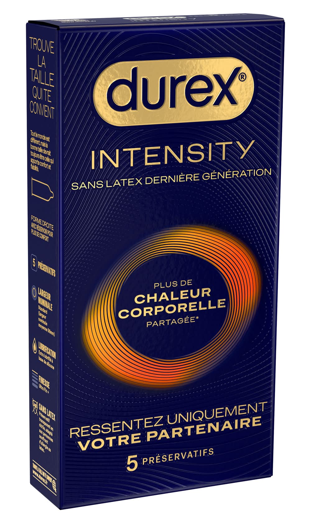 Durex - Préservatif intensité de plus chaleur corporelle partagée (5)