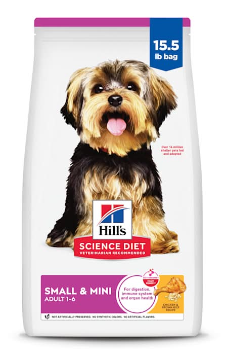 Hill's Science Diet Adult Small Breed & Mini Breed Chicken Meal & Rice Recipe Dry Dog Food, 15.5 lbs.