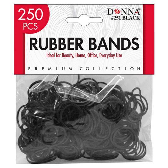 Donna Rubber Hair Bands (250 pc)