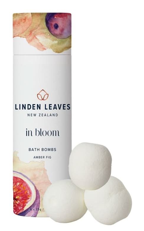 Linden Leaves In Bloom Bath Bomb Amber Fig 35g 4pk