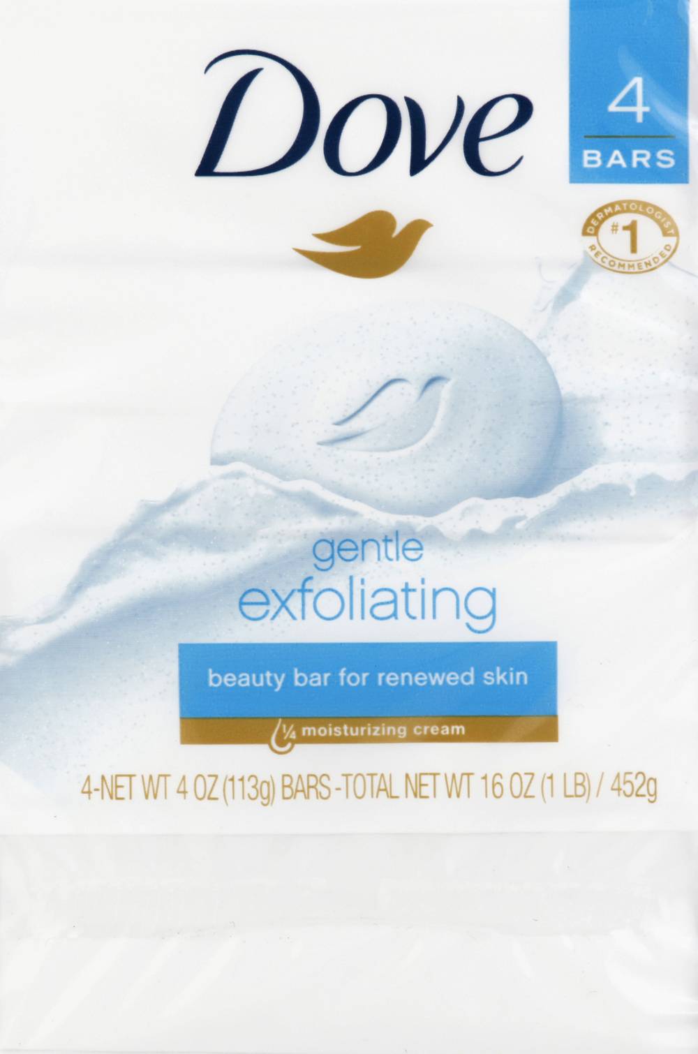 Dove Gently Exfoliates Beauty Bar (4 ct)