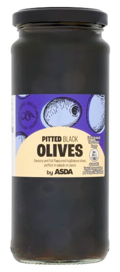 ASDA Black, Pitted Olives (310g)