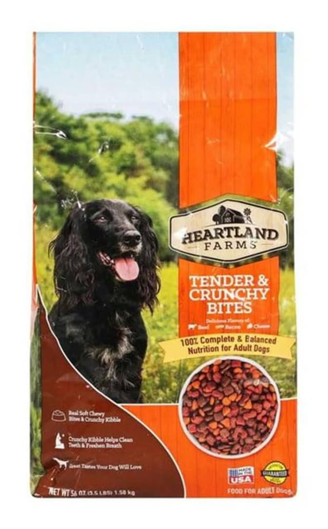 Heartland Farmss Tender & Crunchy Bites Dog Food 3.5 Lbs
