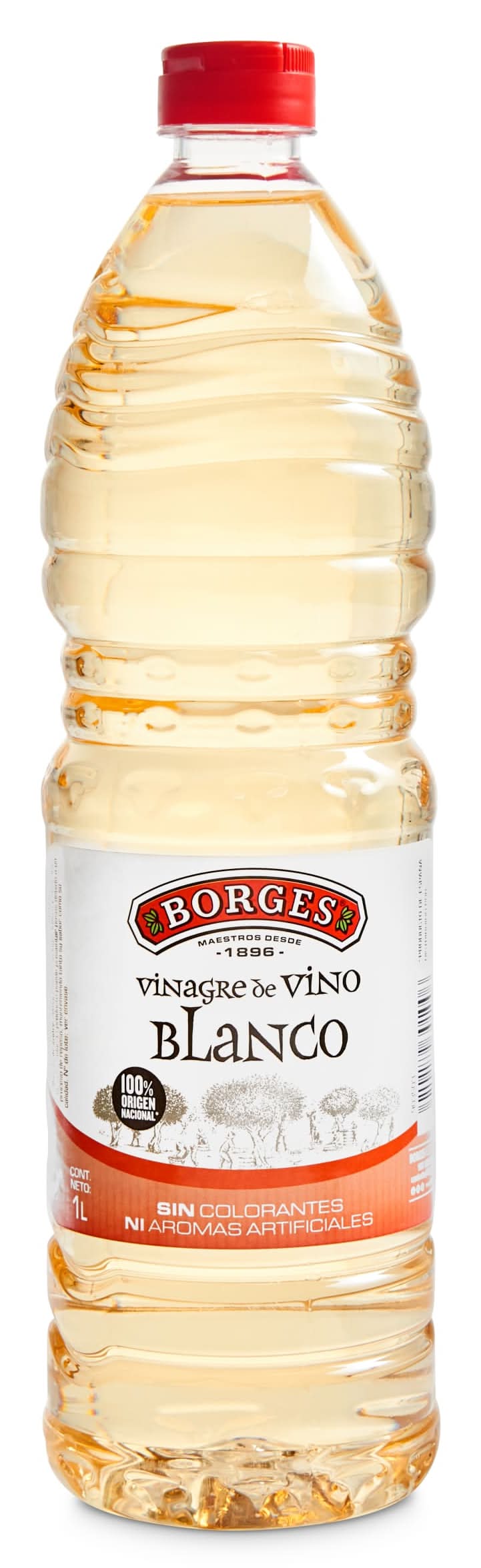 Vinagre De Vino Blanco Borges Botella 1 L
