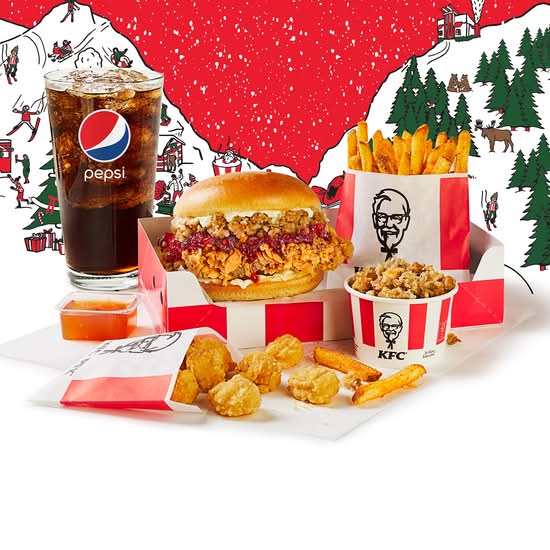 Festive Chicken Sandwich Box Meal