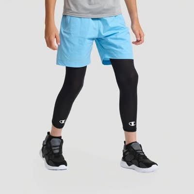 Champion Youth Momentum Leg Sleeve, L/XL, Black (2 ct)