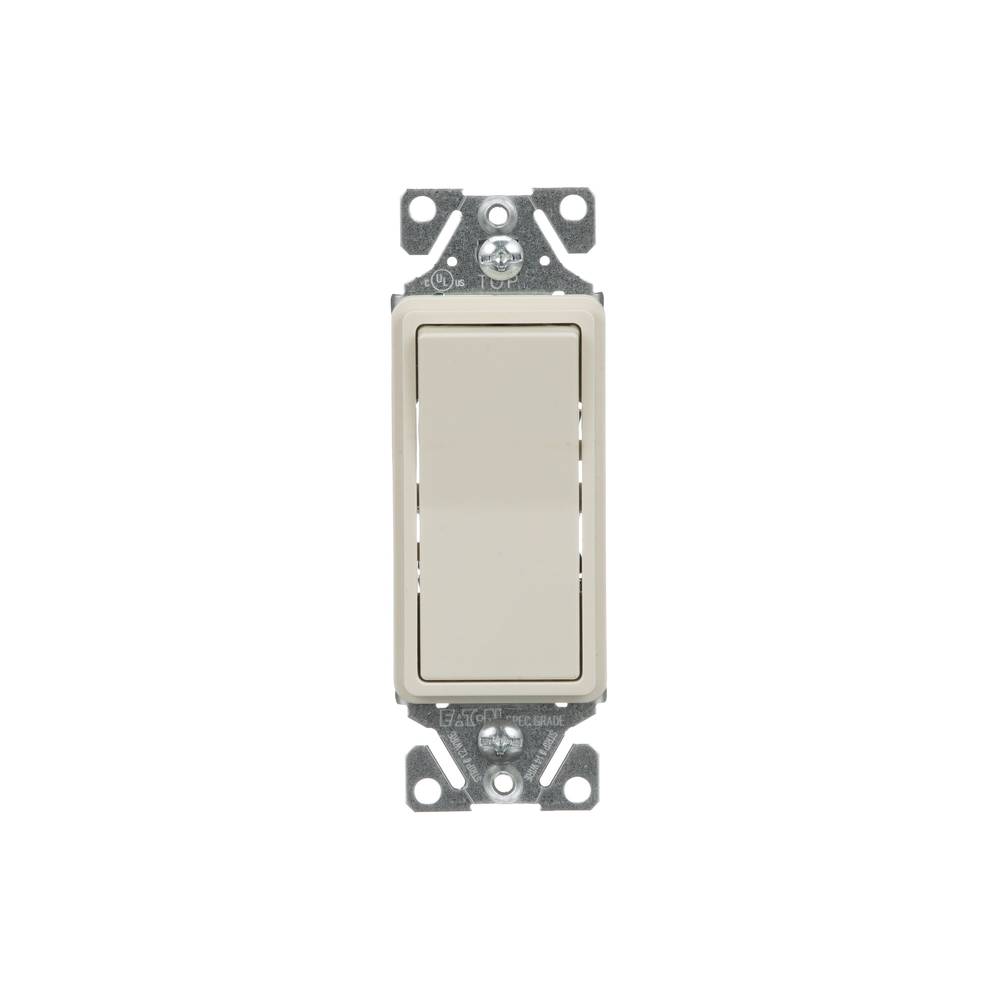 Eaton 15-amp 3-way Rocker Light Switch, Light Almond | 7503LA-BX-LW