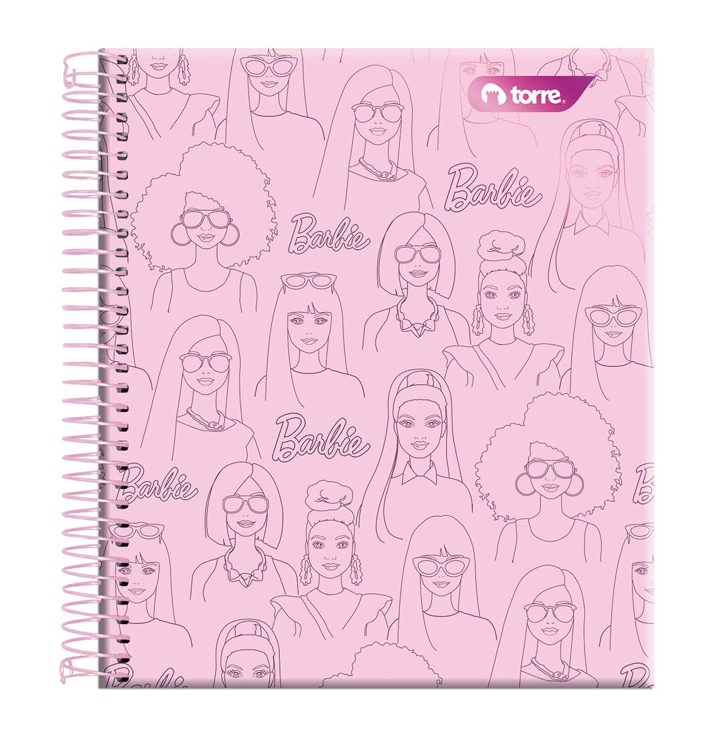 Cuaderno De Diario Con Pestañas Barbie Para Niños, Encuadernado En