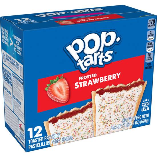Pop-Tarts Frosted Strawberry Toaster Pastries, 6 PK