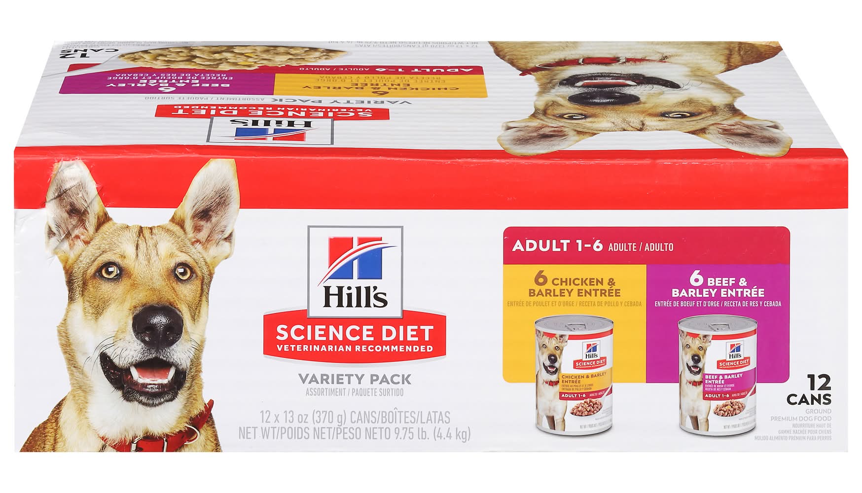 Hill's Science Diet Adult Canned Dog Food Variety pack (9.75 lbs, 12 ct)