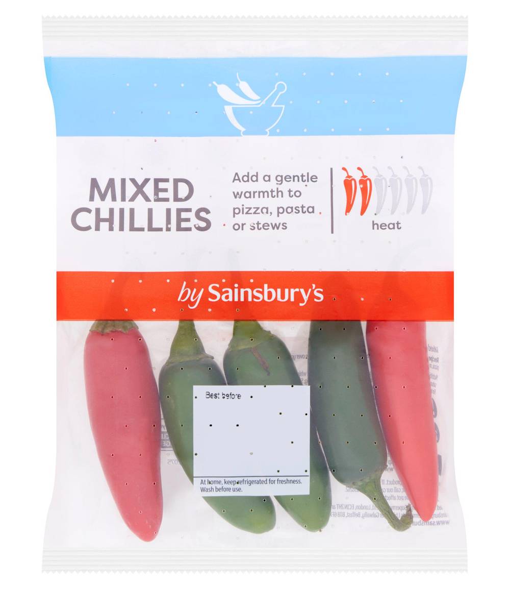 Sainsbury's Mixed Chillies 80g