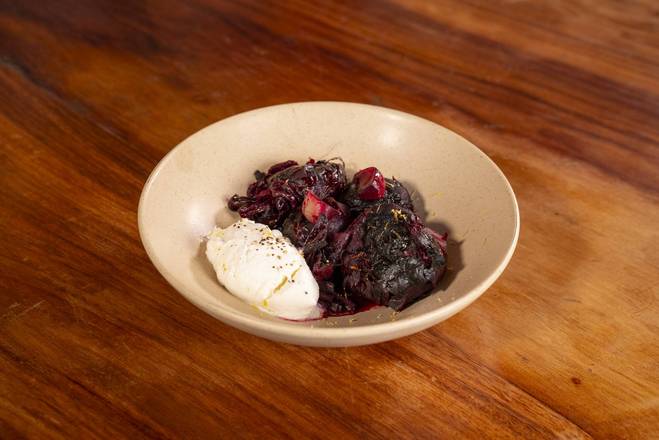 Betabeles rostizados con jocoque