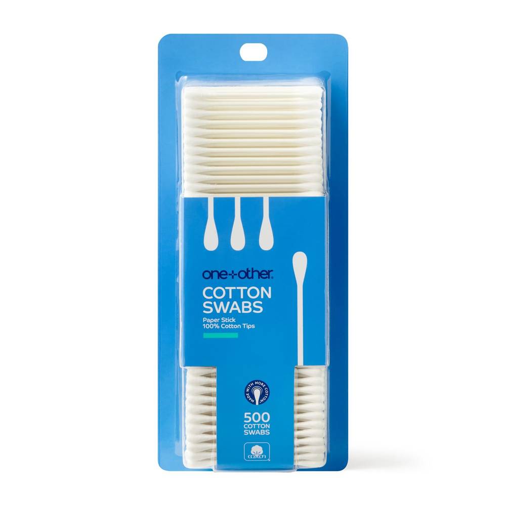 One+Other Cotton Swabs, 500Ct