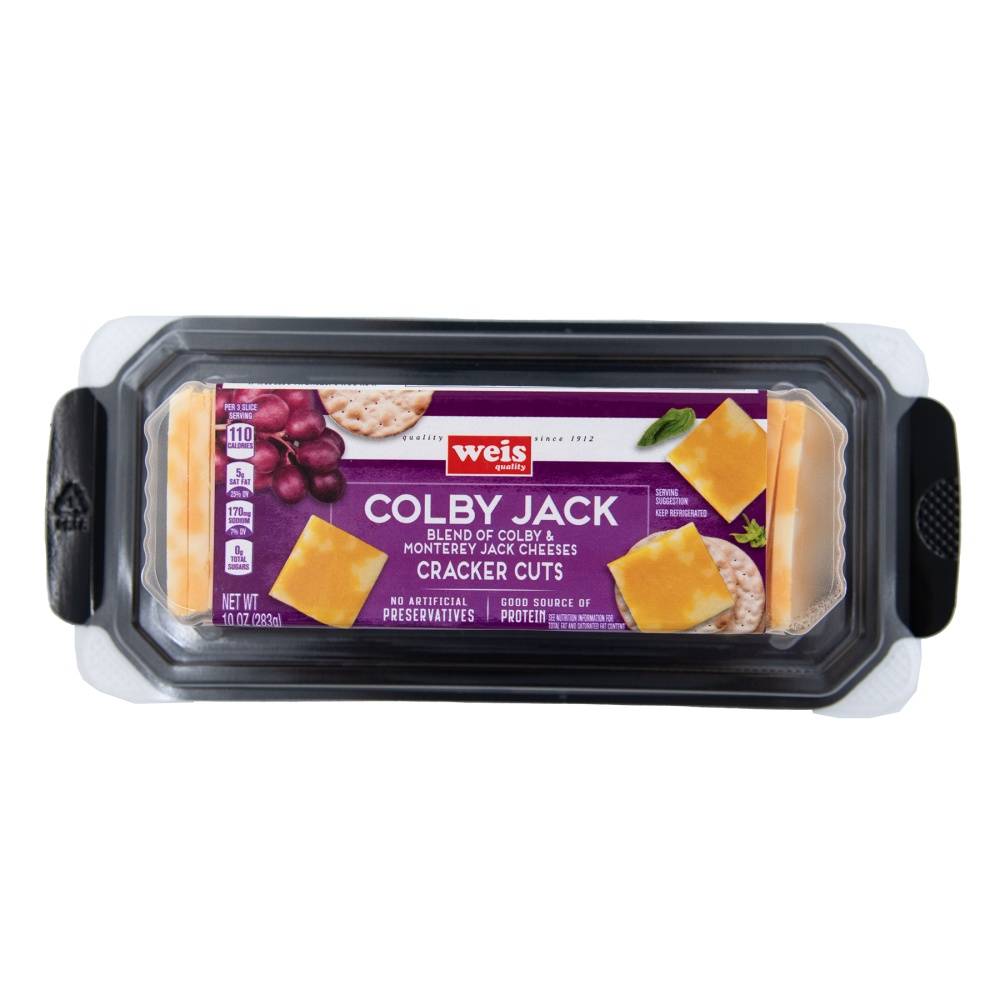 Weis Quality Cheese Cracker Cuts Colby Jack