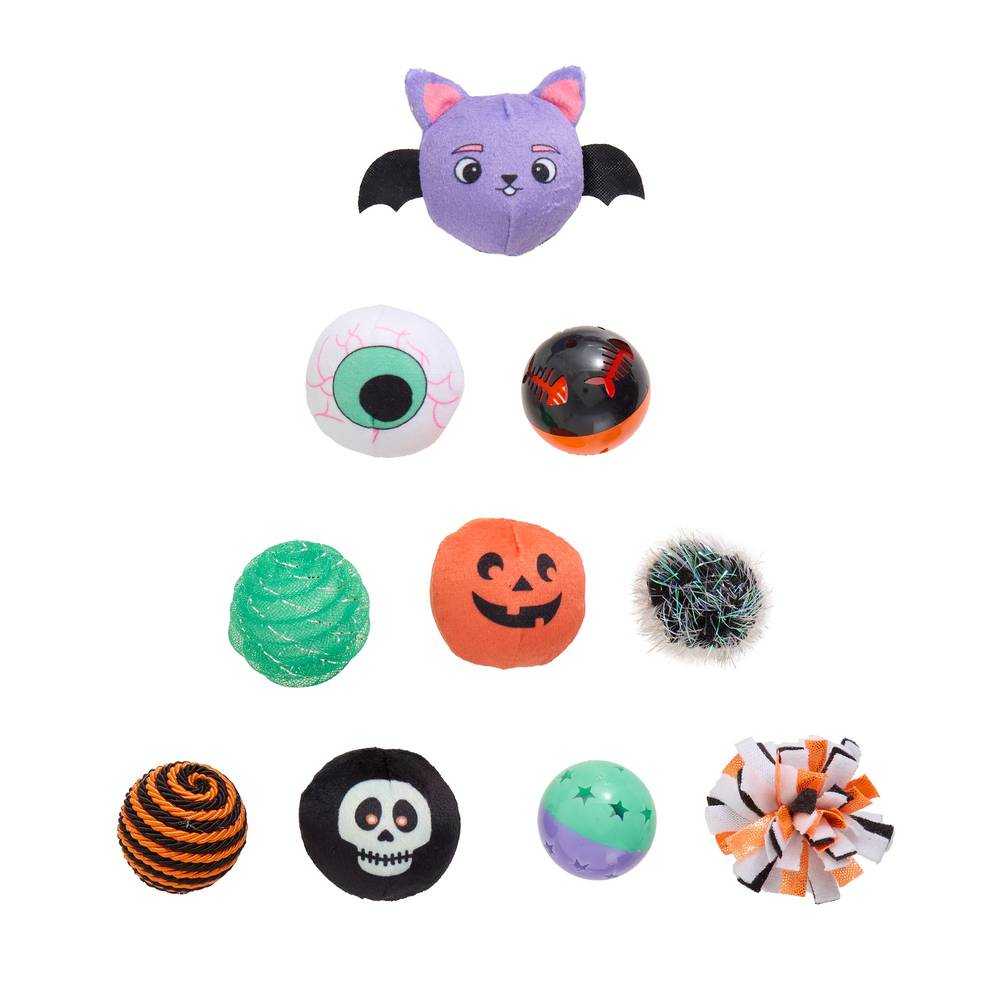 Thrills & Chills Of Balls Cat Toys (10 ct) (multi color)