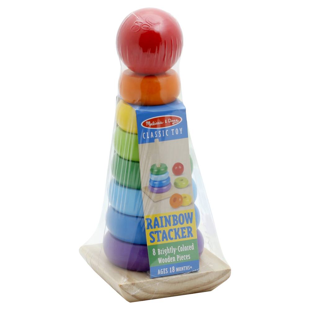 Melissa & Doug Classic Toy Rainbow Stacker Ages 18m+