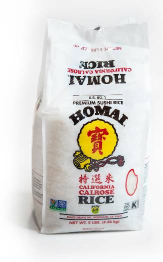 Homai Calrose Premium Sushi Rice (5 lbs)