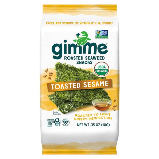 Gimme Organic Roasted Seaweed Snacks (toasted sesame)