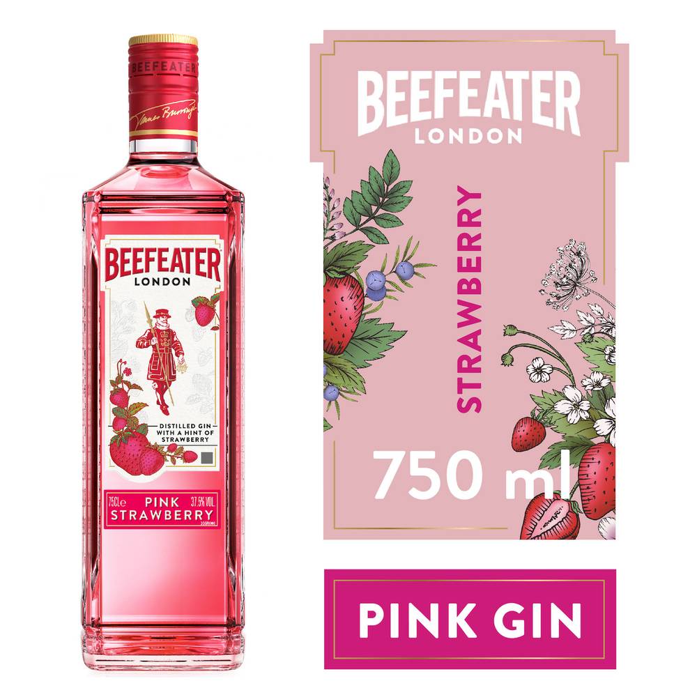 Beefeater gin pink strawberry (botella 750 ml)