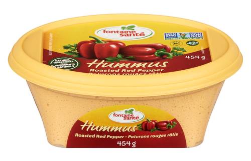Fontaine Santé Vegan Hummus Roasted Red Pepper 454 G