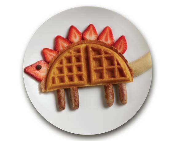 Dinosaur waffle