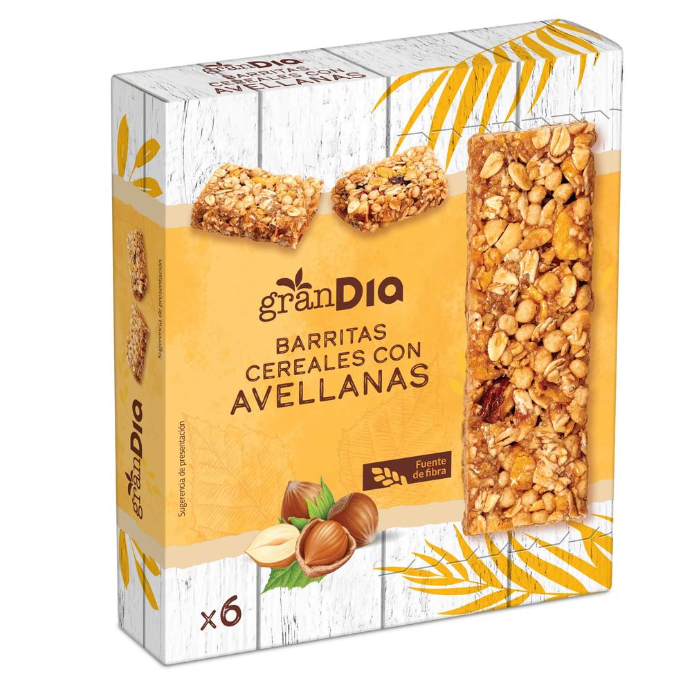 Barritas De Cereales Con Avellanas Gran Dia Caja 150 G