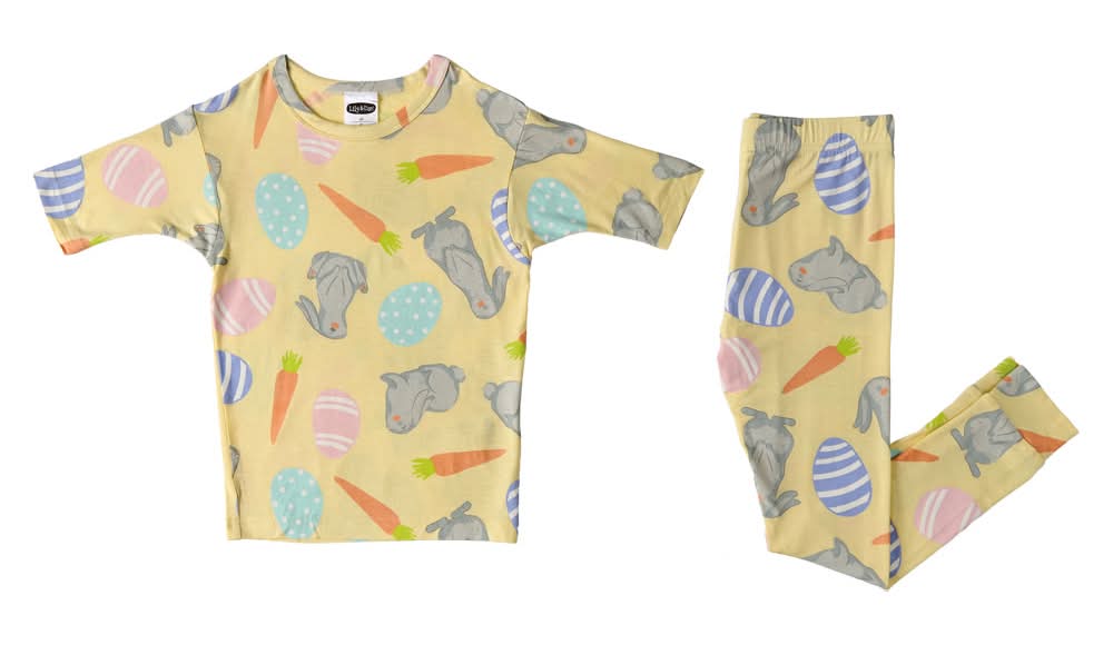 Lily & Dan/ L&D Toddler Easter Pajama Set - Yellow XS