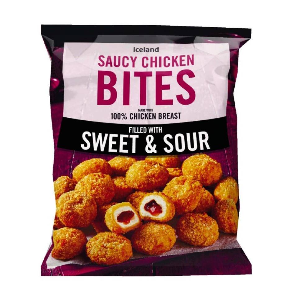 Iceland Sweet and Sour Saucy Chicken Bites 
