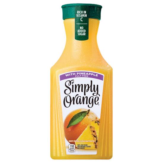 Simply Orange With Pineapple Juice (52 fl oz)